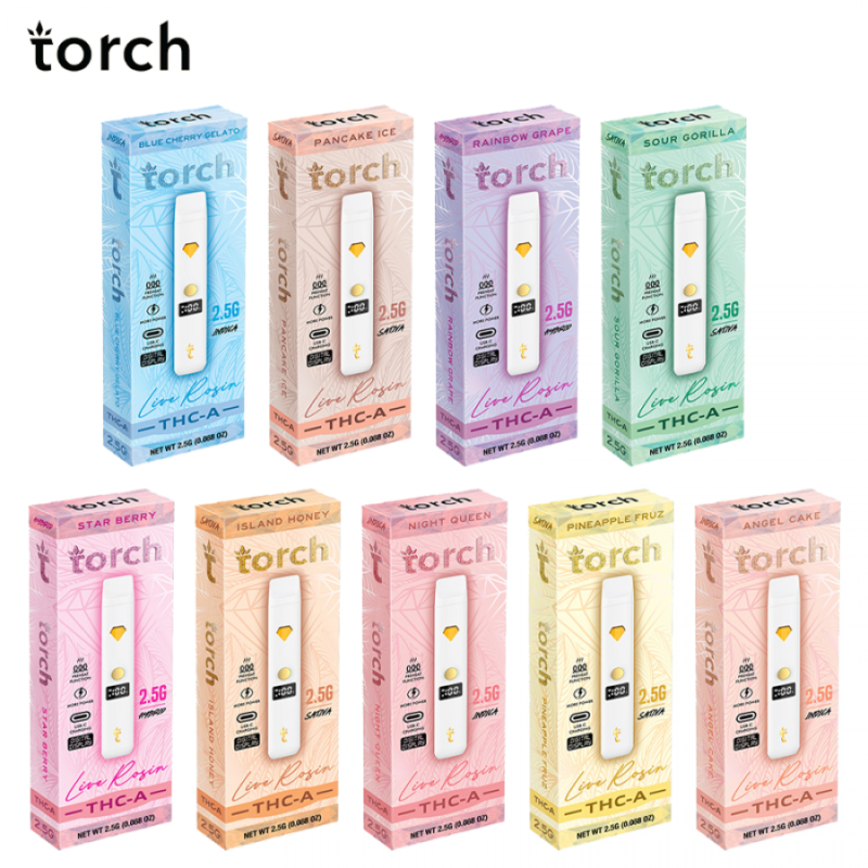 Torch Live Rosin THC-a Blend 2.5g Angel Cake - Indica